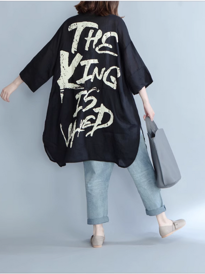 Women's Printed Loose Top 