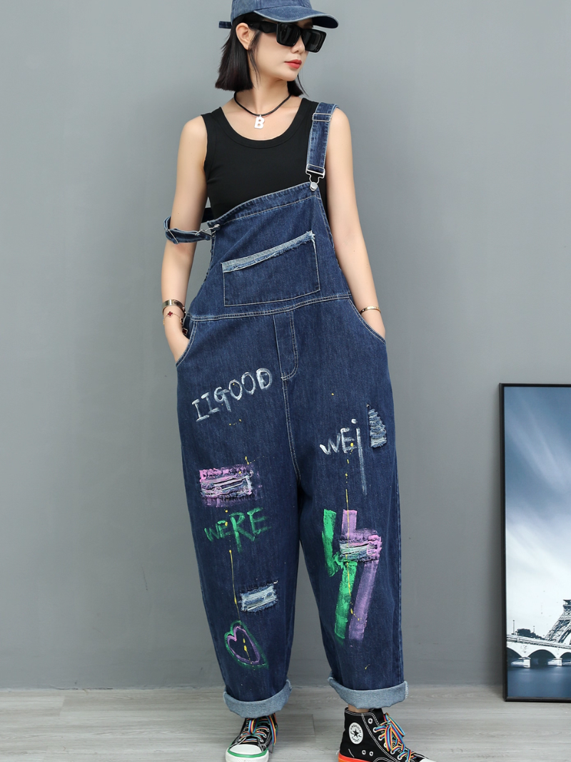 Women's Retro A-line Dungaree 