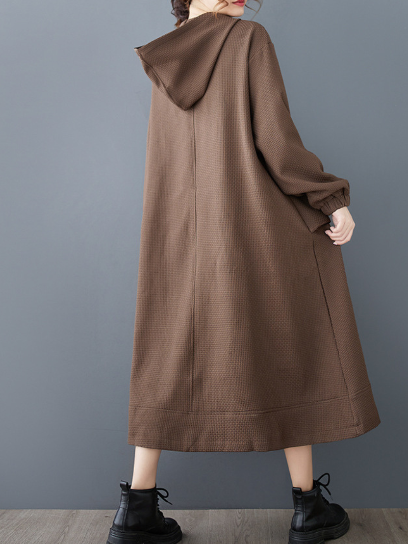 Women's Hooded A-Line Dress