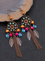 Boucles d'oreilles rétro Crystal Sparkle pour femmes