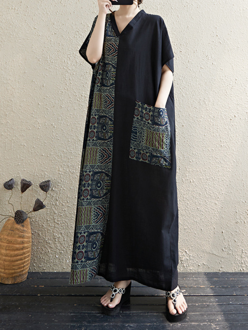 Women's Summer Perfect & Lightweight Kaftan Printed Dress