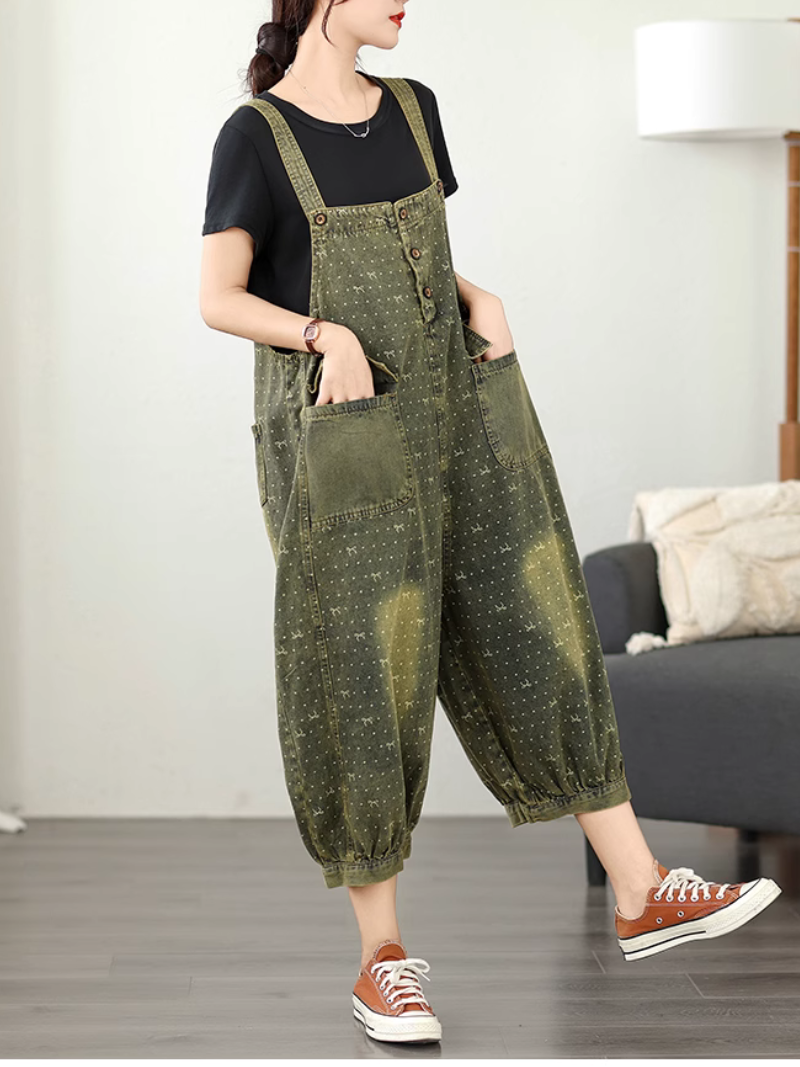 Women's Summer Stylish Baggy Style Overall Dungarees