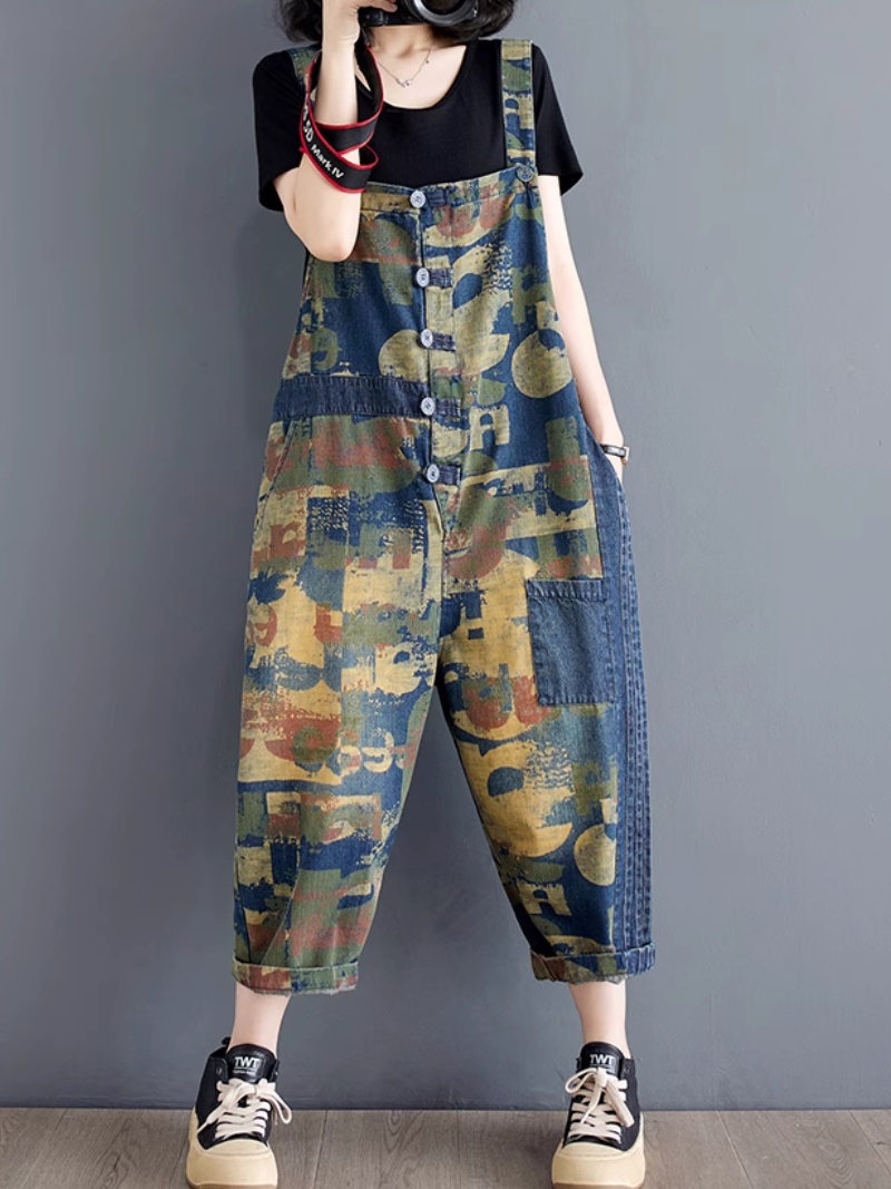 Dungaree globalement élégant et magnifique en denim mince en denim