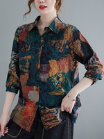Chemise à col de polo boutonnée décontractée de femme