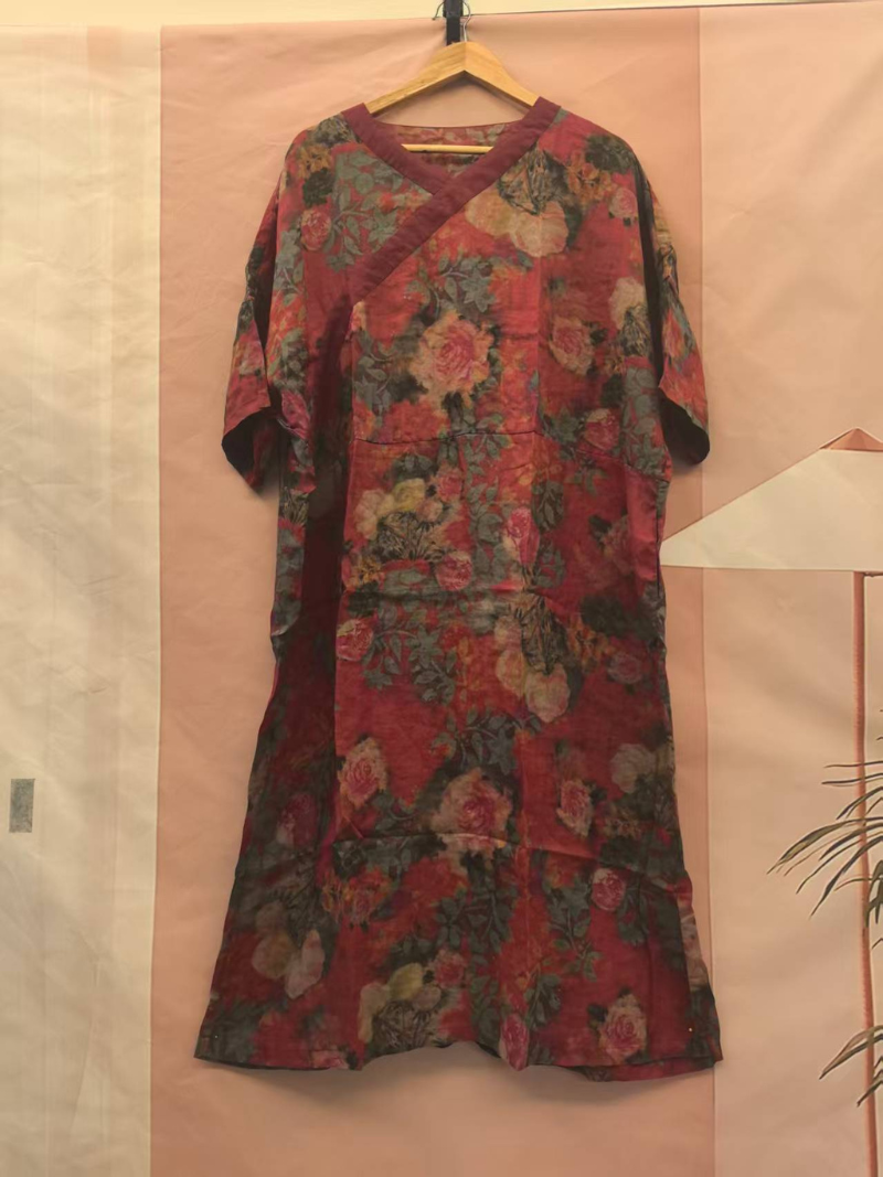 Robe imprimée élégante élégante d'été pour femmes