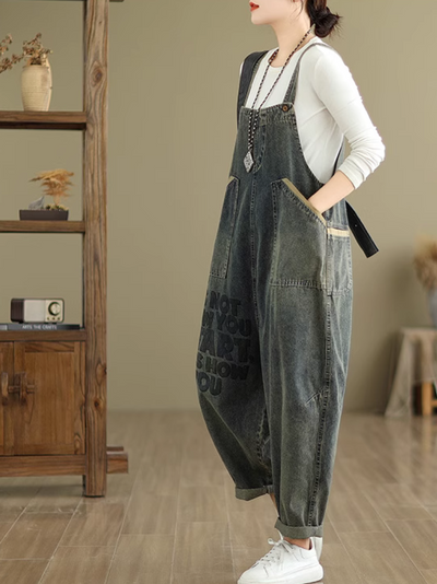 Women's High Waist Dungaree