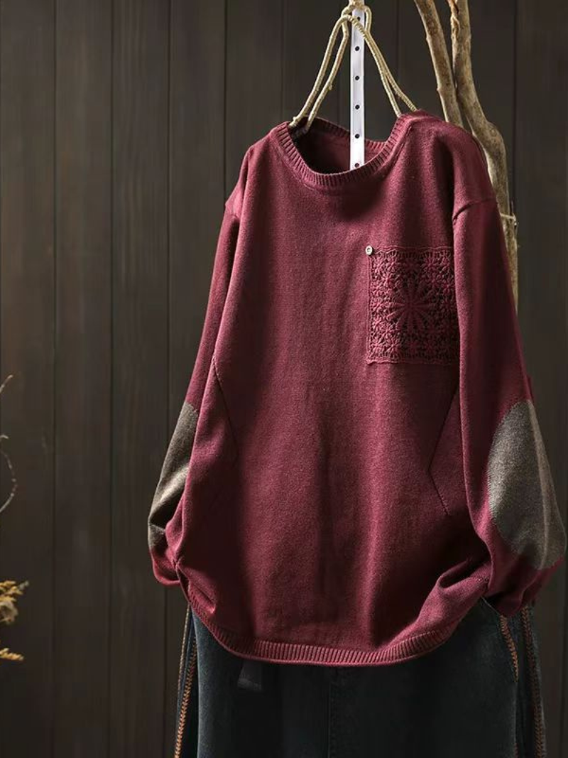 Women's Wine Red Sweater 