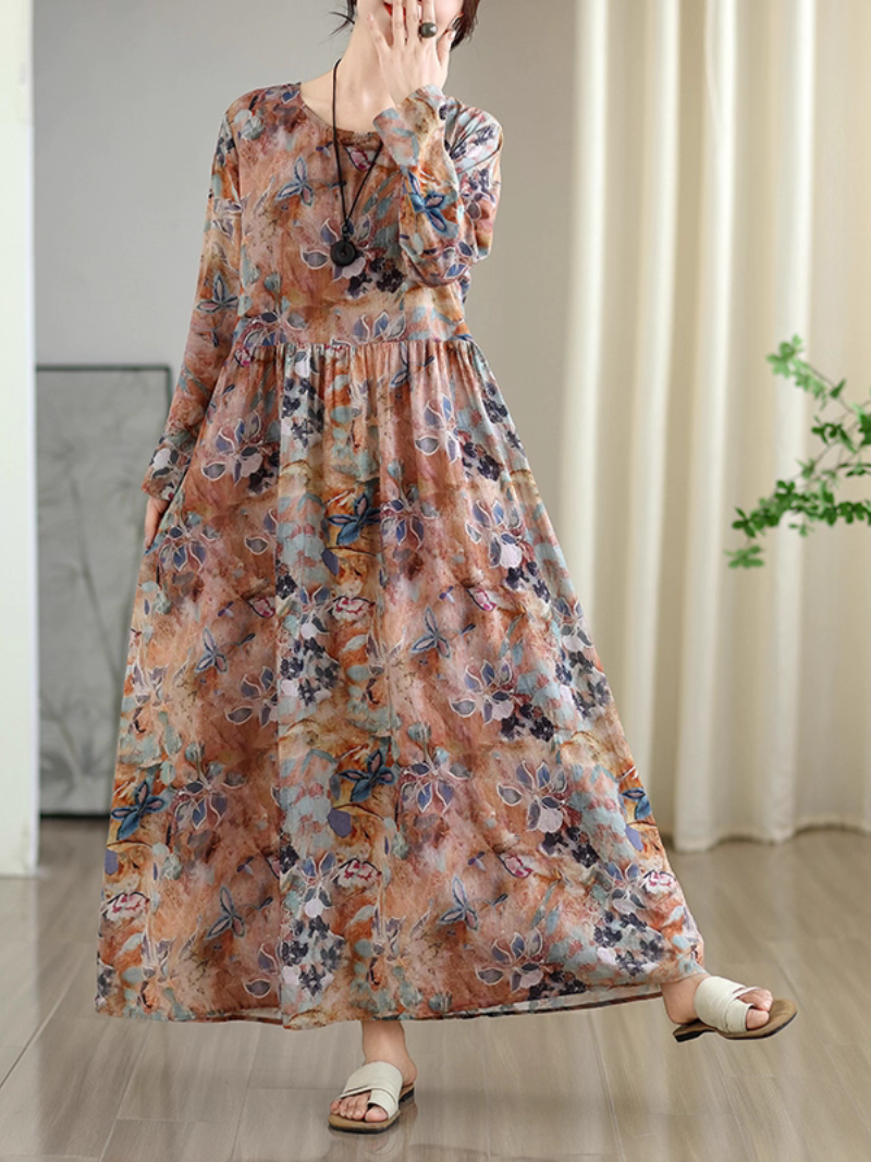 Women's Printed Smock Dress