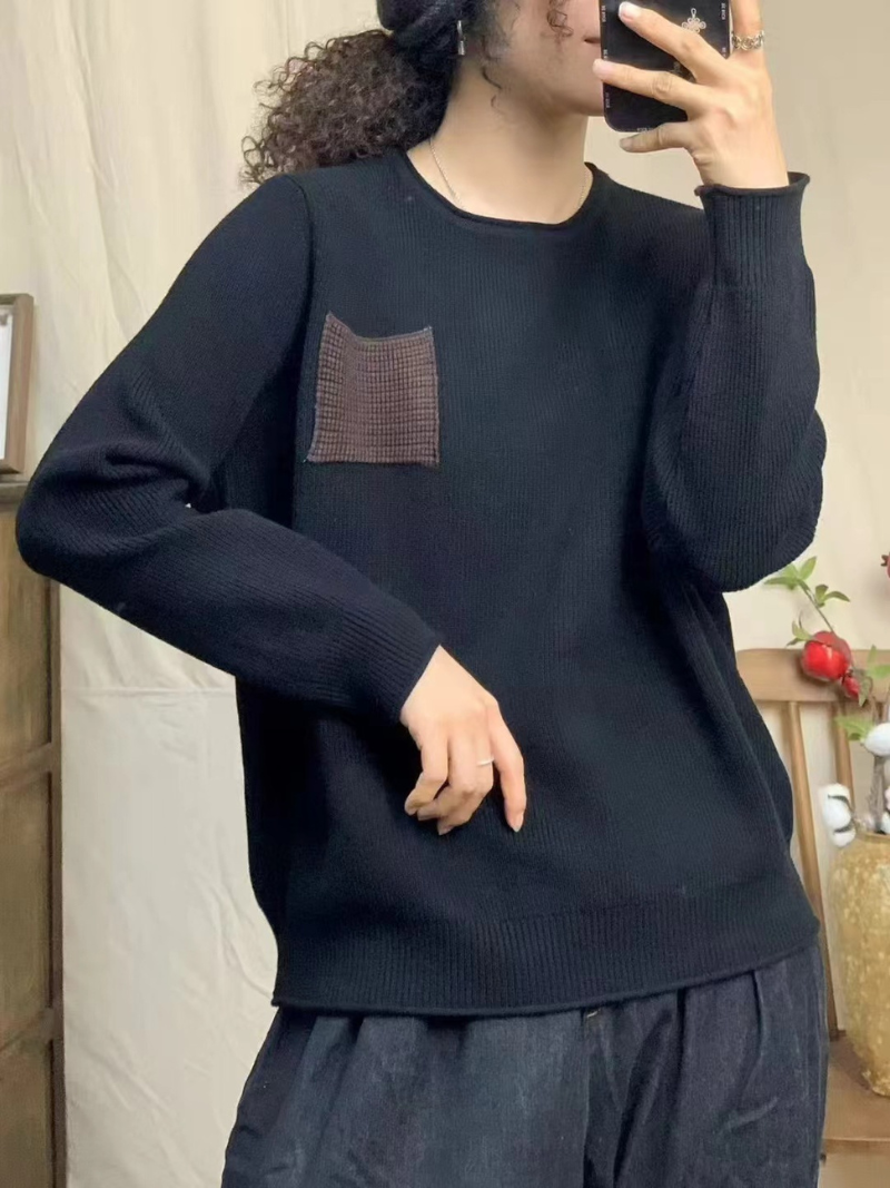 Women's Stylish Black Sweater