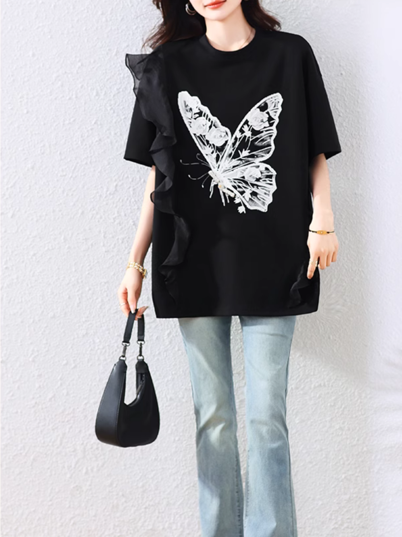 Women's Summer Modern & Charming butterfly Top