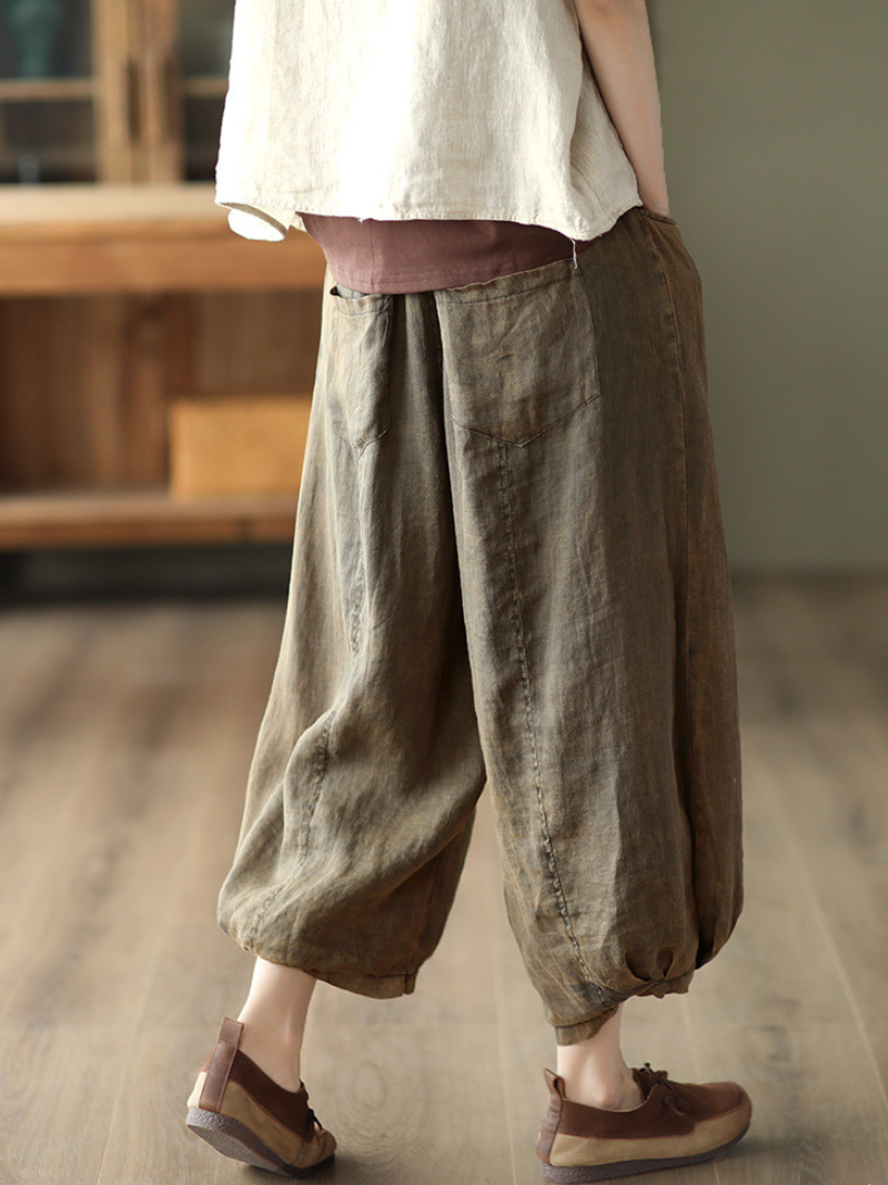 Women's Adjustable & Perfect Back Pocket Loose  Bottom