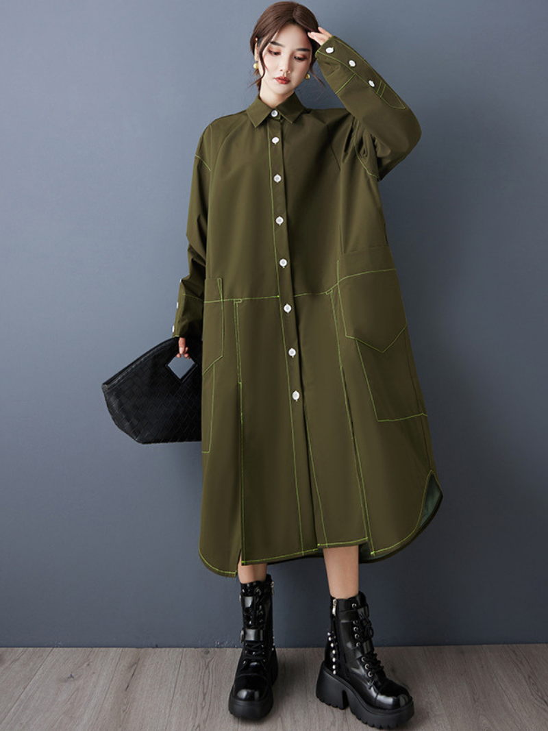 Relaxed Fit Women's Shirt Dress 