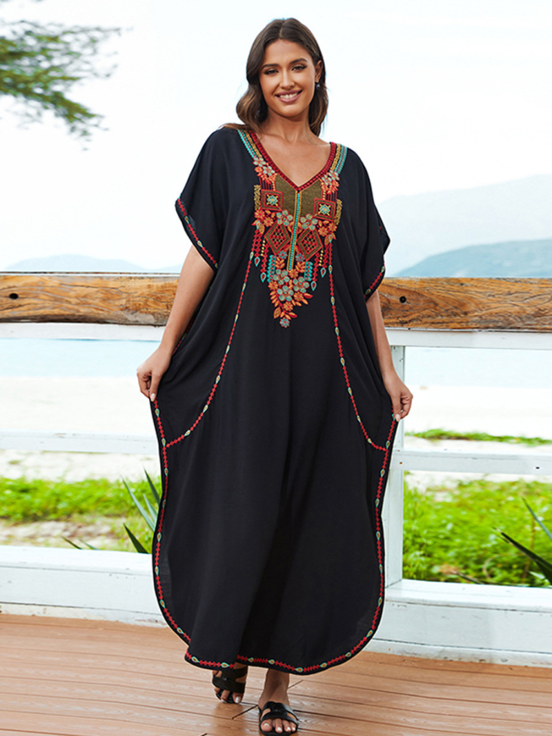 La belle robe de Kaftan de taille plus lâche des femmes