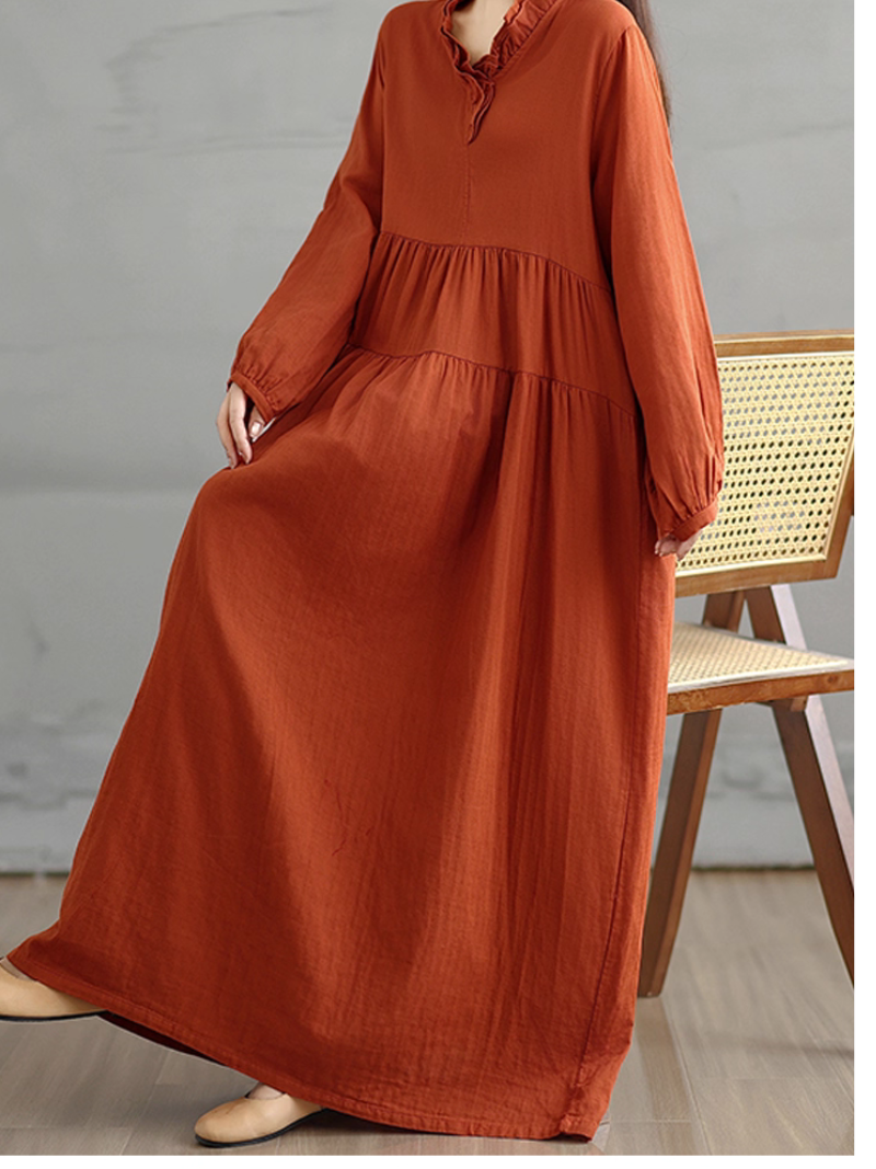 Flowy fabric dress for women