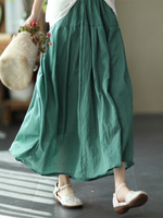 Salia de cor sólida da primavera e verão feminina