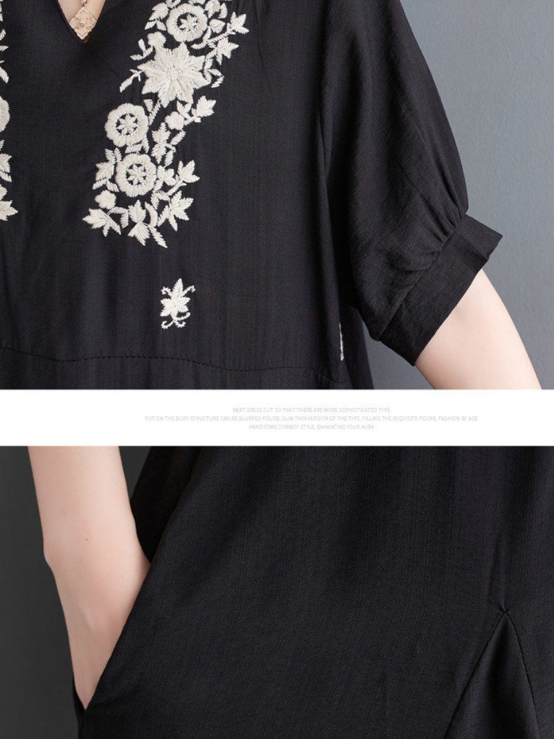 Fleur de la fleur de la fleur des femmes Robe A-Line