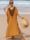 Women's Yellow Kaftan Dress