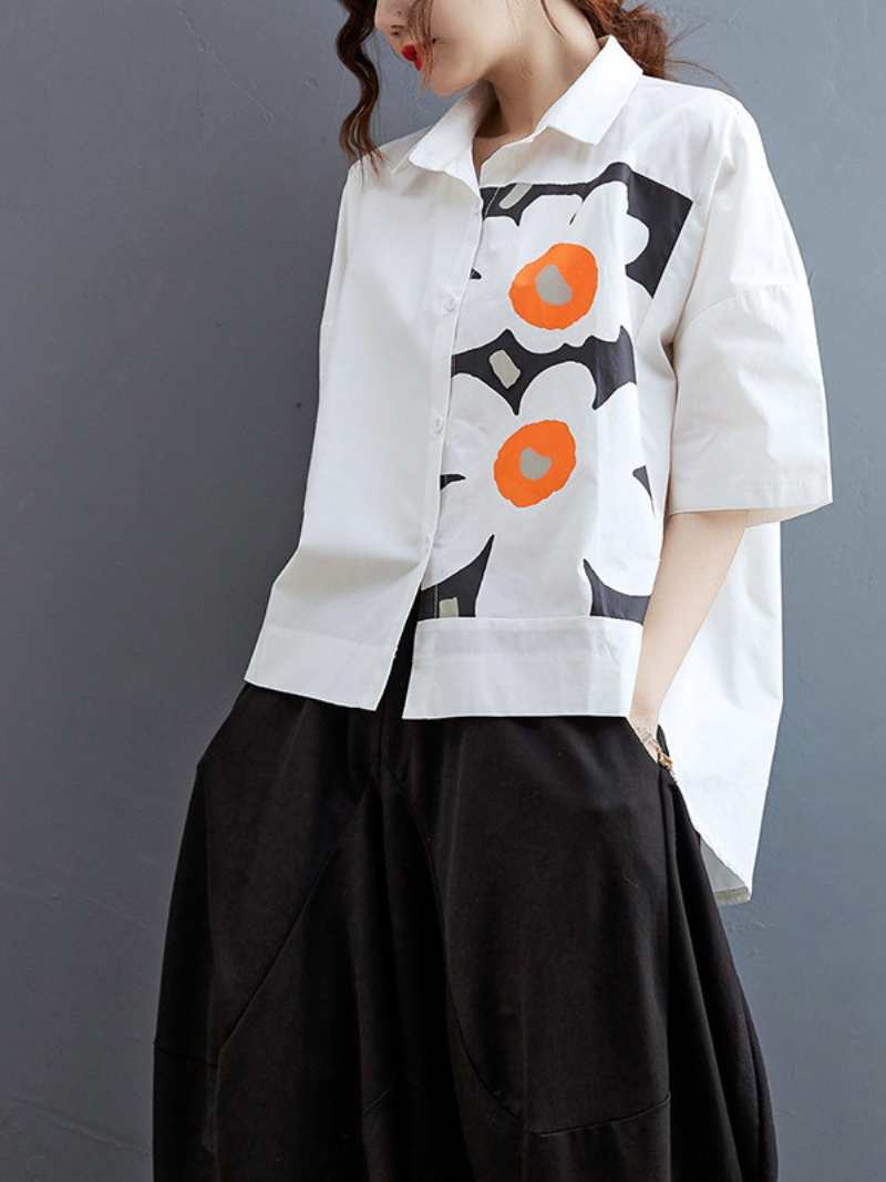 Chemise à imprimé florale à la mode et réconfort