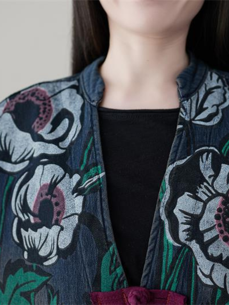 Women's Half Open Collar Cardigan