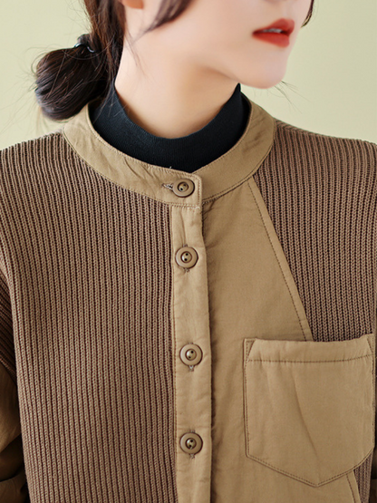 Women's Button-Up Collar Coat