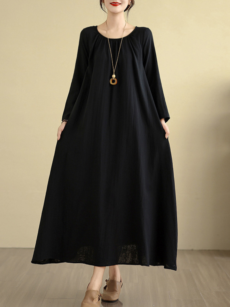 Easy Evenings Maxi Dress — Flowing Cotton Linen, Effortless Fit & Grace