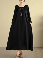 Easy Evenings Maxi Dress — Flowing Cotton Linen, Effortless Fit & Grace