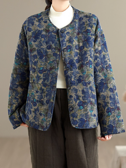 Women's Floral Padded Jacket 