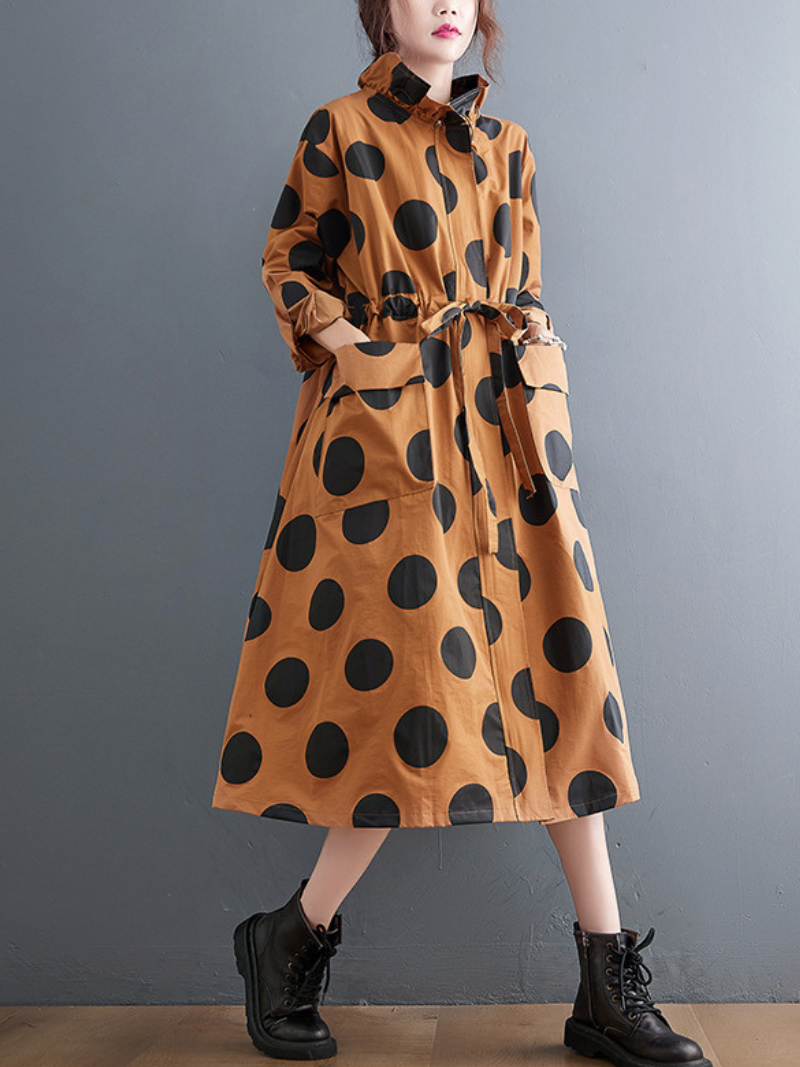 Manteau ample à une seule couche pour femmes, printemps et automne, avec poche 