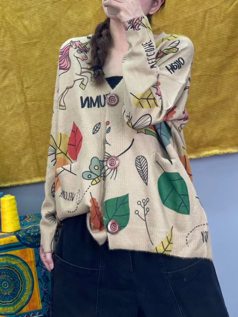 Women's long sleeves Cardigan