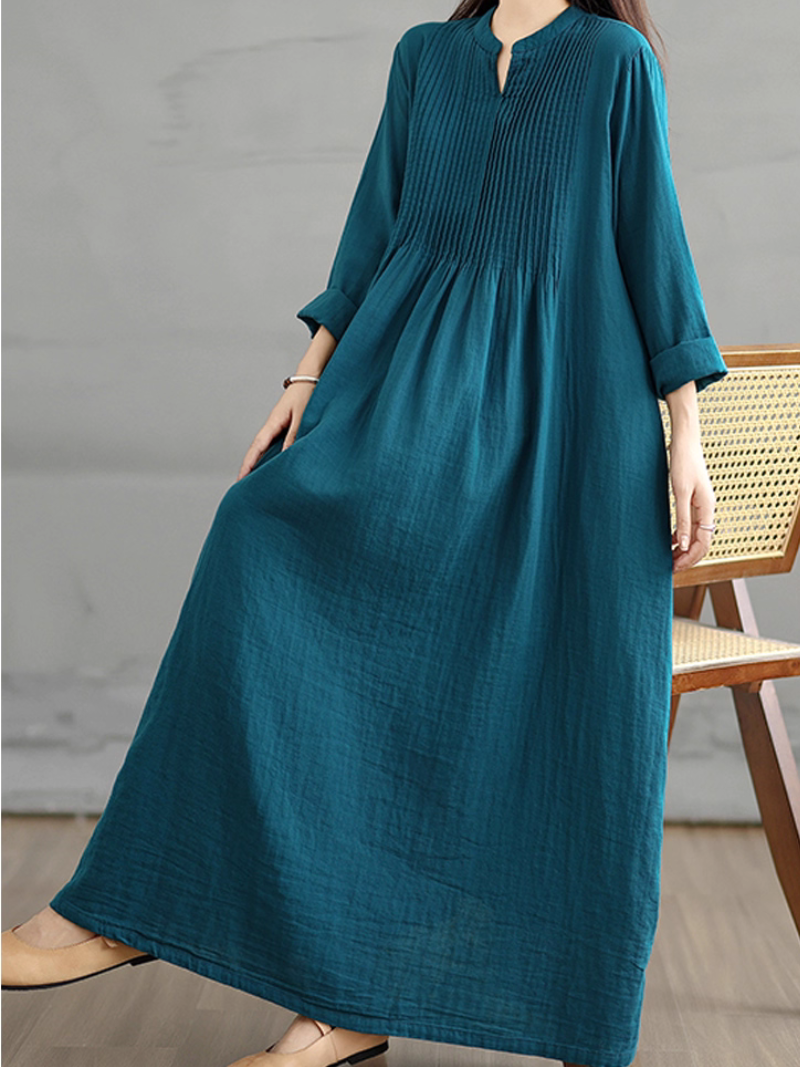 Midi smock dress for women