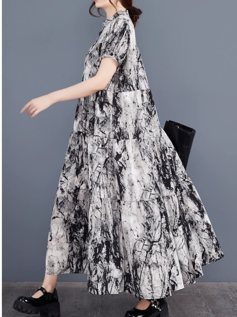 Robe A-line de style cupcake de charmant été féminin