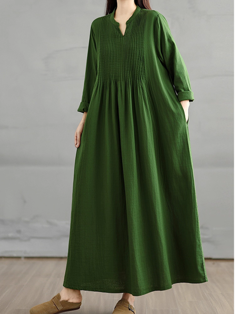 Green smock dress