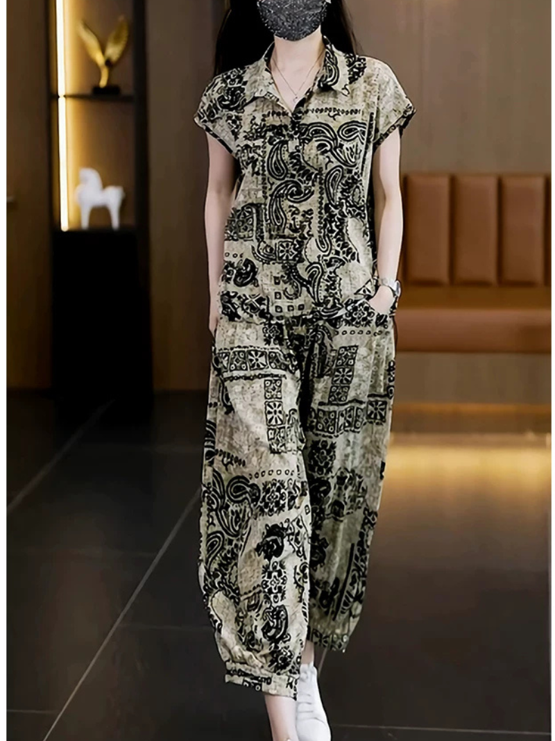 Polished Travel Co-ord Set — Flattering, Breathable Comfort for Busy Days