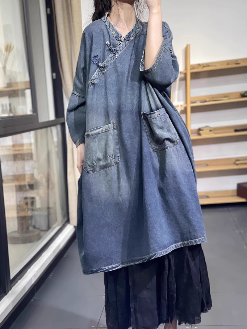 Women's  Denim Shirt Dress