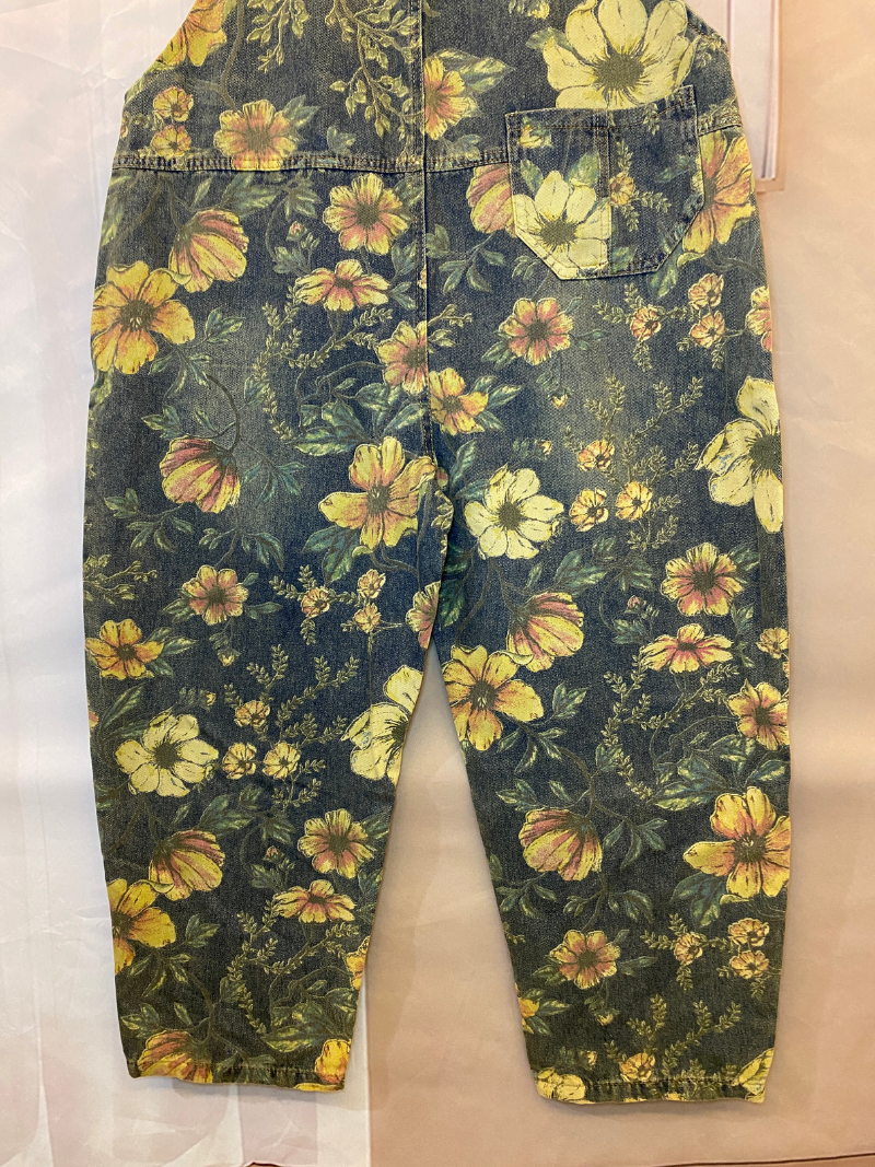 Sauter pour la joie Floral Salopets Dungaree