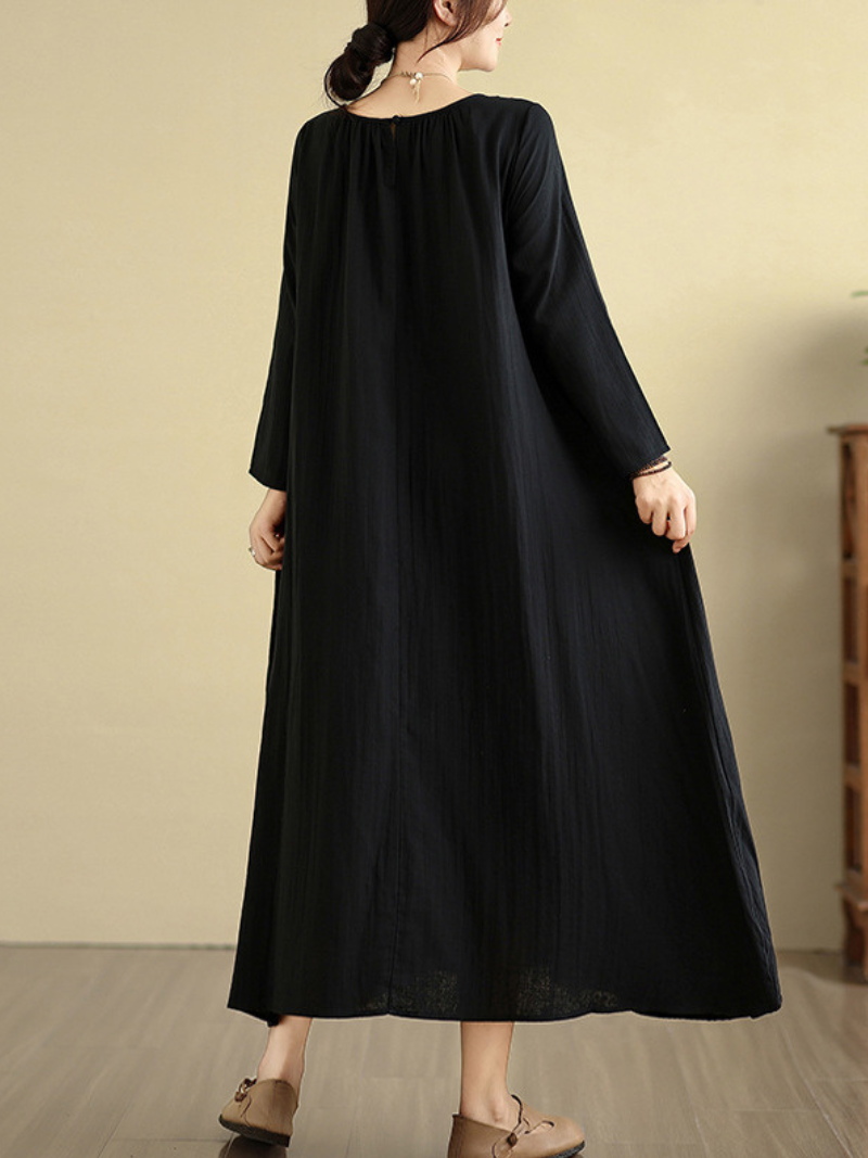 Easy Evenings Maxi Dress — Flowing Cotton Linen, Effortless Fit & Grace