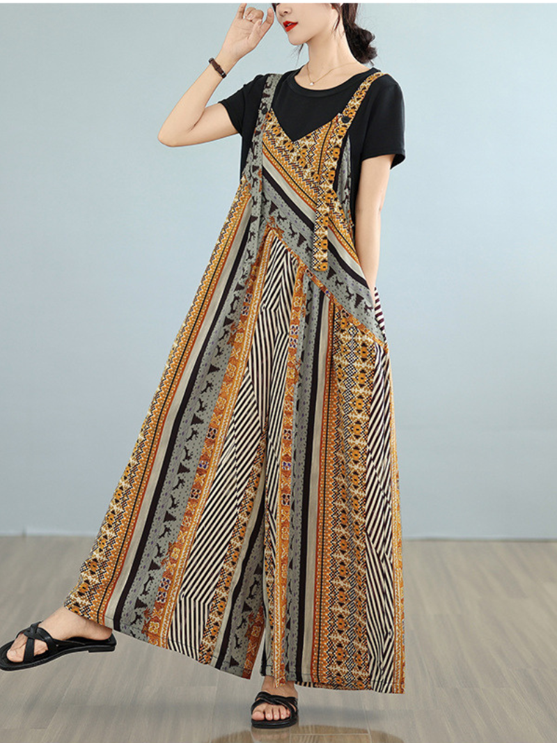 Salloges imprimées florales légères pour femmes pour salopettes à usages quotidiens