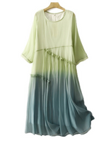 Women's High Waist Smock Dress 