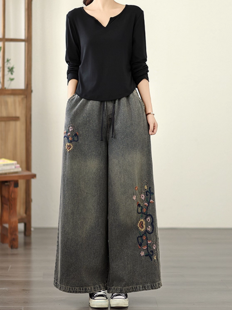 Pantalons larges à jambes larges du printemps et d'été pour femmes