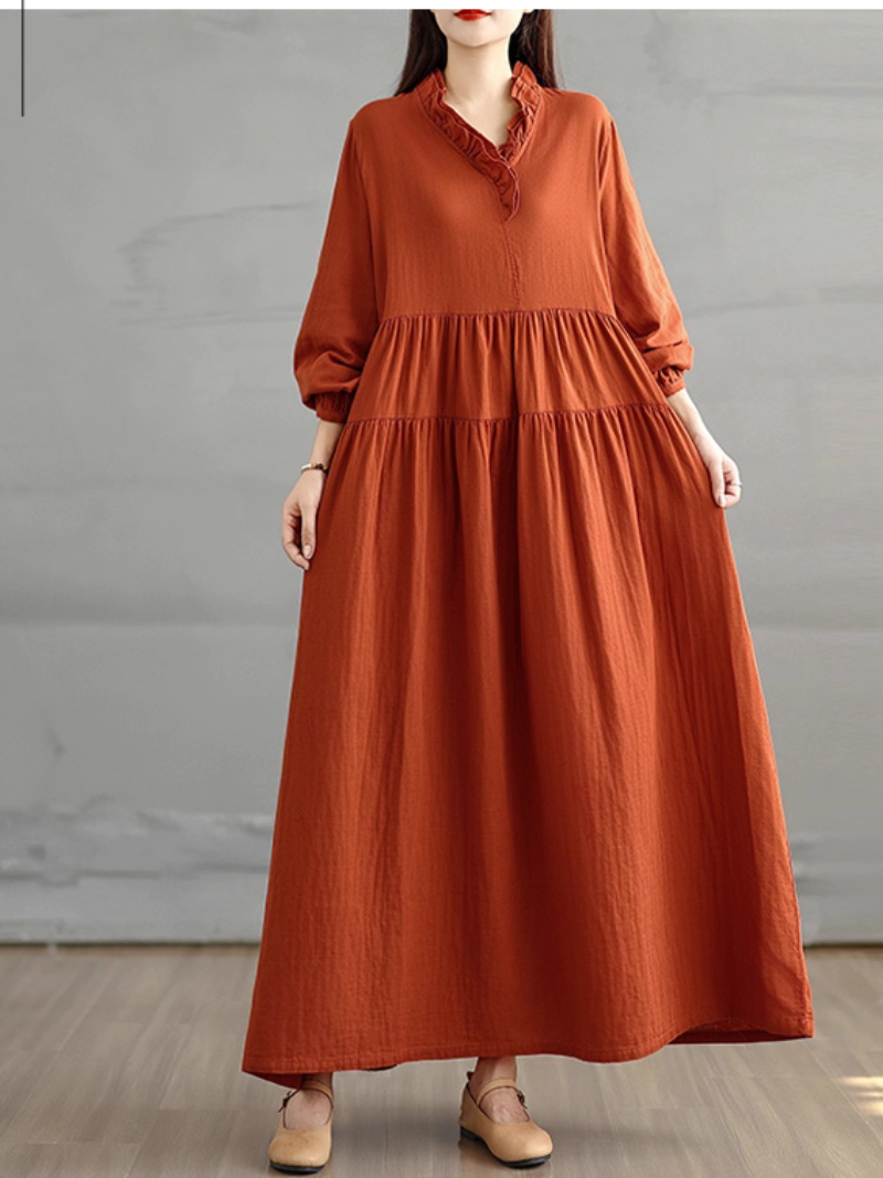 Long smock dress for womens