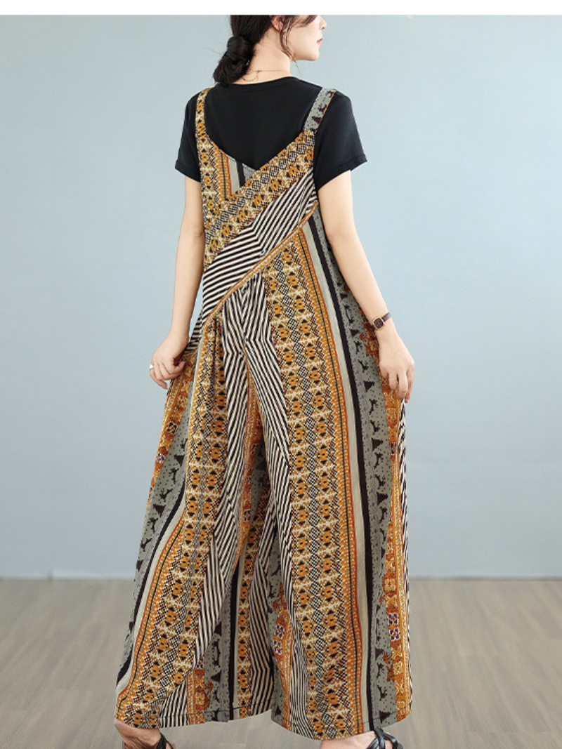 Salloges imprimées florales légères pour femmes pour salopettes à usages quotidiens