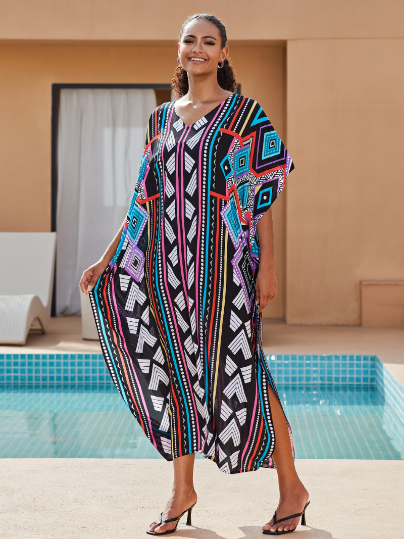 Women's Half Sleeves kaftan Dress