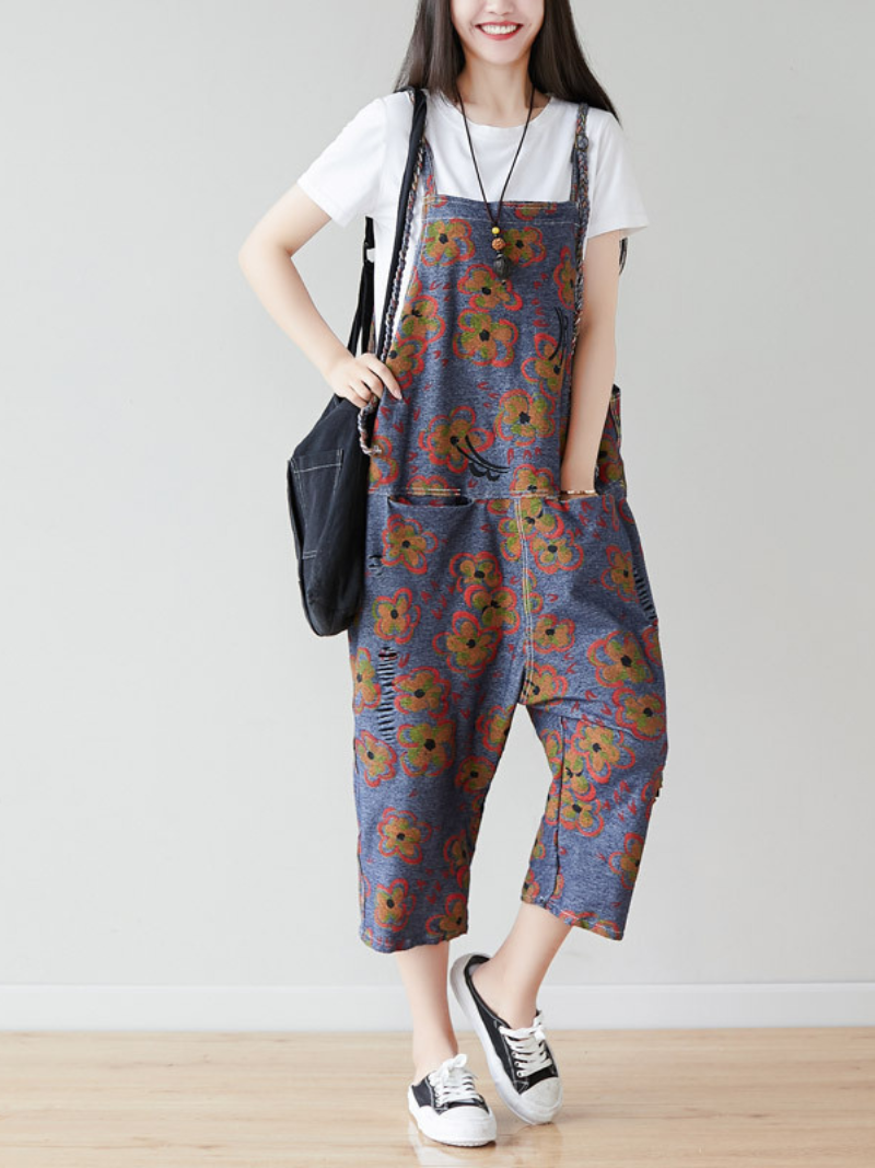 Women's Cotton Pockets Overalls