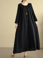 Easy Evenings Maxi Dress — Flowing Cotton Linen, Effortless Fit & Grace
