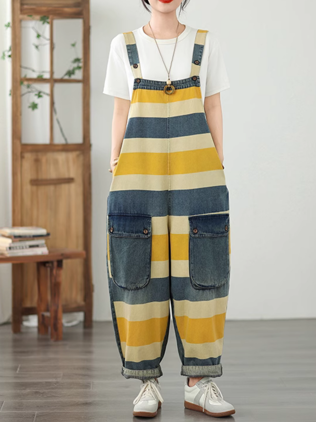 Women's Yellow Dungaree 