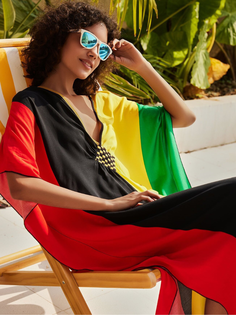 Robe de Kaftan colorée généreuse de beauté généreuse des femmes