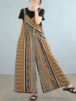 Leichte Damen-Latzhose mit Blumenmuster für den täglichen Gebrauch 