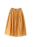 Salia de cor sólida da primavera e verão feminina