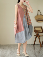 Women's Middle Waist Midi Dress
