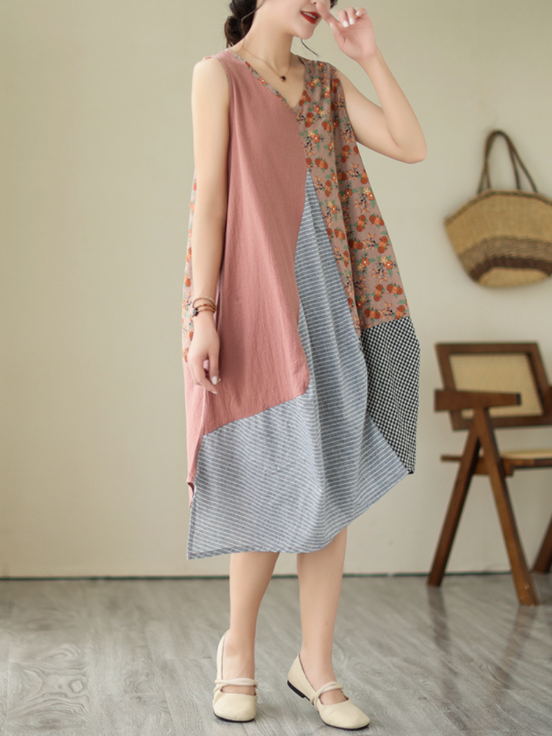 Women's Middle Waist Midi Dress